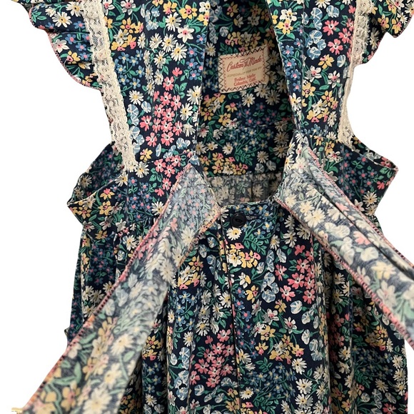 π Vintage Gunne Sax Style Prairie Dress Floral Pattern V-Neck w/ Pocketsπ - Picture 10 of 15